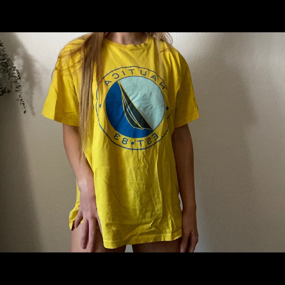 Yellow nautica tee